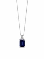Necklace Donna Oro Woman in White Gold Zaffiri+Diamanti LPZ12488-002